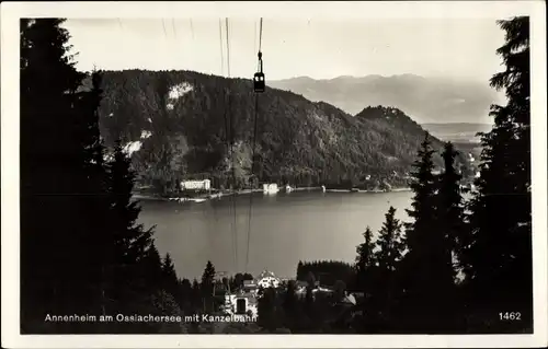 Ak Annenheim am Ossiachersee Kärnten, Fahrt mit der Kanzelbahn