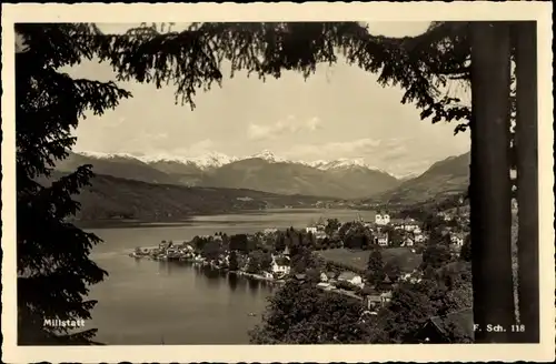 Ak Millstatt am See Kärnten, Durchblick zum Ort