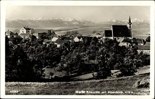 Ak Bad Kreuzen in Oberösterreich, Totalansicht