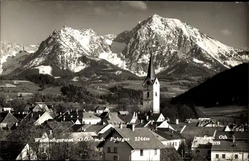 Ak Windischgarsten Oberösterreich, Gesamtansicht, Pyhrgas