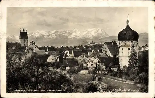 Ak Bregenz am Bodensee Vorarlberg, Altstadt, Säntisgruppe