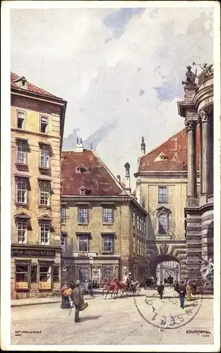 Künstler Ak Wien 1 Innere Stadt, Reitschulgasse