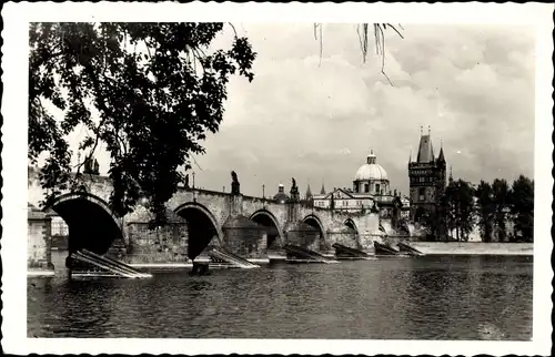 Ak Praha Prag Tschechien, Karlsbrücke