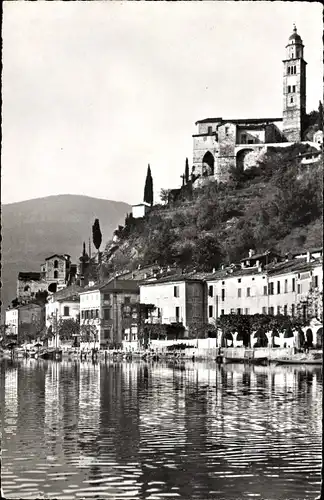 Ak Morcote Lago di Lugano Kanton Tessin, Teilansicht