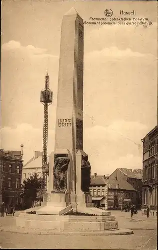 Ak Hasselt Flandern Limburg, Monument de la Guerre 1914-1918