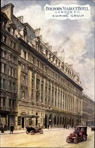 Künstler Ak London City England, Holborn Viaduct Hotel, Empire Group