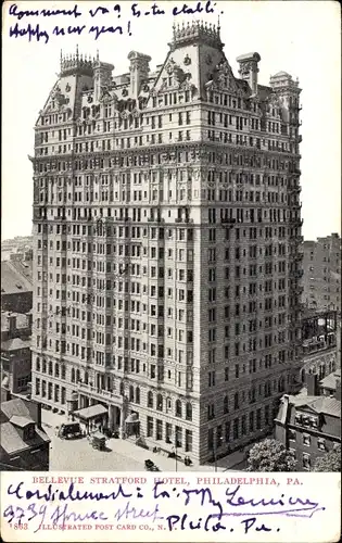 Ak Philadelphia Pennsylvania USA, Bellevue-Stratford-Hotel