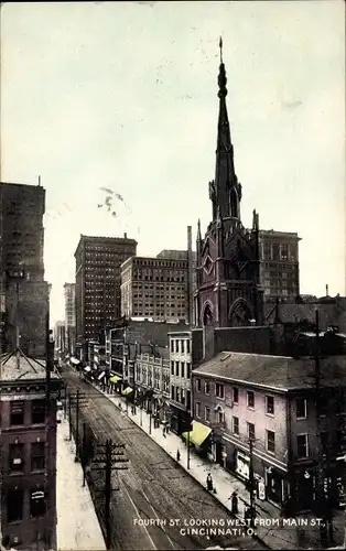 Ak Cincinnati Ohio USA, Fourth Street, Main Street