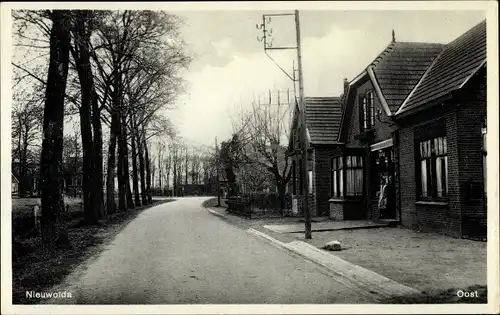 Ak Nieuwolda Groningen Niederlande, Straßenpartie