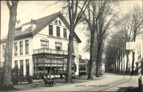 Ak Meppel Drenthe Niederlande, Parallelweg