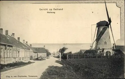 Ak Cadzand Sluis Zeeland Niederlande, Mariaweg, Molen
