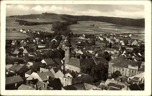 Ak Domažlice Taus Region Pilsen, Totalansicht