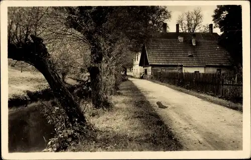 Ak Ratiborice Ratiborschütz Mittelböhmen, Babiccino udolf, Stare belidlo