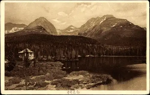 Ak Hohe Tatra Polen, Tschirmer See, Basteikette