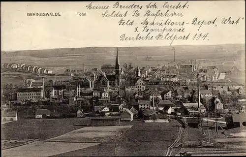 Ak Geringswalde Sachsen, Totalansicht, Panorama