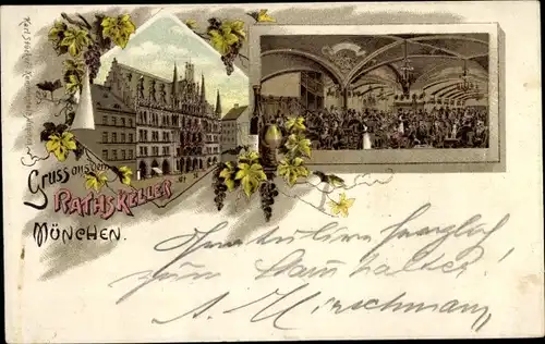 Litho München, Partie im Ratskeller