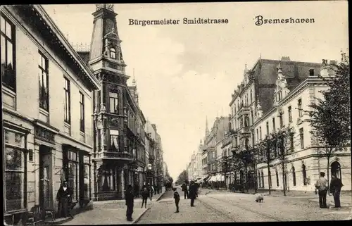 Ak Bremerhaven, Bürgermeister Smidt Straße
