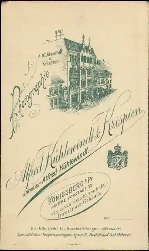CdV Kaliningrad Königsberg Ostpreußen, Portrait von einem Mann