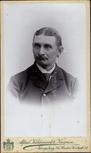 CdV Kaliningrad Königsberg Ostpreußen, Portrait von einem Mann