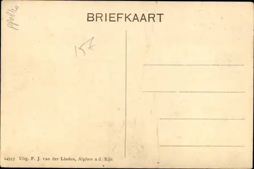 Ak Alphen aan den Rijn Südholland, Ned. Herv. Kerk, Ruine