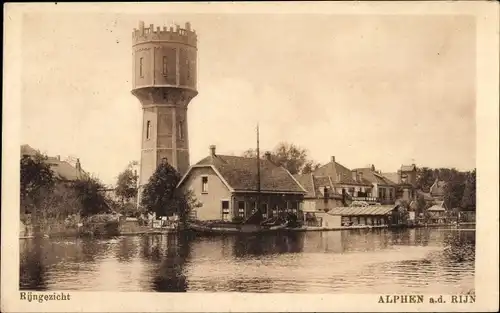 Ak Alphen aan den Rijn Südholland, Rijngezicht, Wasserturm