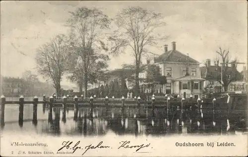 Ak Oudshoorn Südholland Niederlande, 's Molenaarsbrug