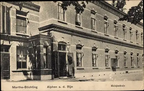 Ak Alphen aan den Rijn Südholland, Martha-Stichting, Meisjeshuis