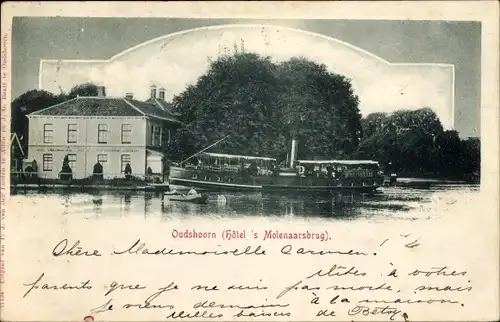 Ak Oudshoorn Südholland Niederlande, Hotel 's Molenaarsbrug