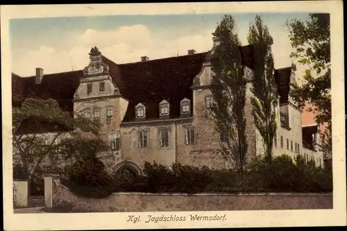 Ak Wermsdorf in Sachsen, Kgl. Jagdschloss