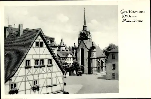 Ak Untermhaus Gera in Thüringen, Marienkirche