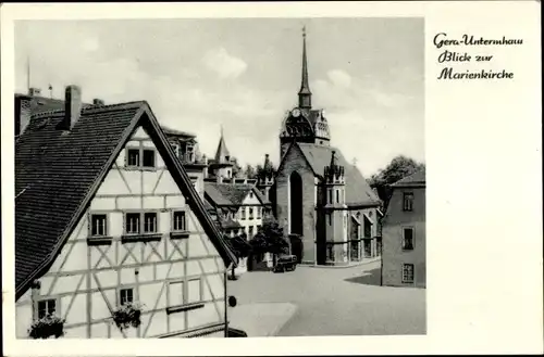 Ak Untermhaus Gera in Thüringen, Marienkirche