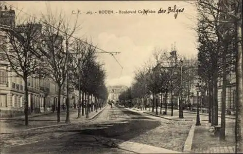Ak Rouen Seine Maritime, Boulevard