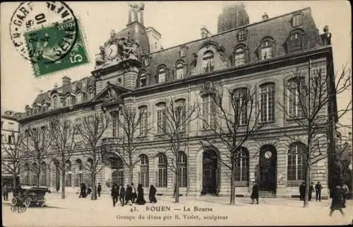 Ak Rouen Seine Maritime, Bourse