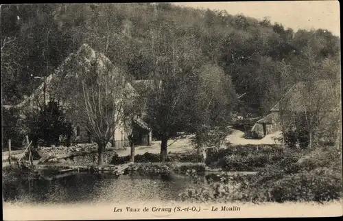 Ak Les Vaux de Cernay Yvelines, Le Moulin