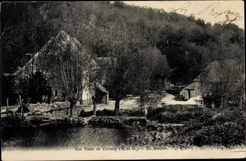 Ak Les Vaux de Cernay Yvelines, Le Moulin