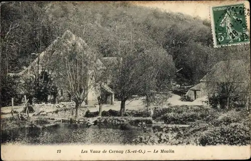 Ak Les Vaux de Cernay Yvelines, Le Moulin