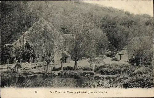 Ak Les Vaux de Cernay Yvelines, Le Moulin