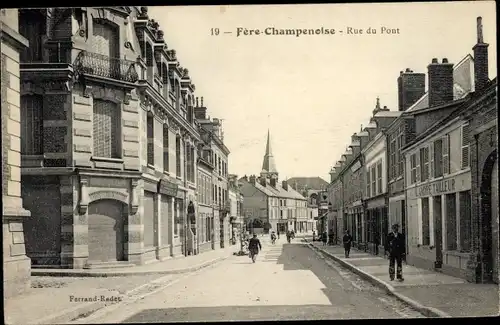 Ak Fère Champenoise Marne, Rue du Pont