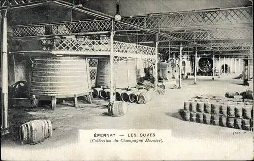 Ak Épernay Marne, Les Cuves