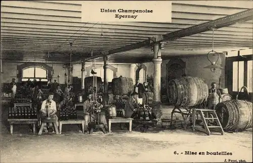 Ak Épernay Marne, Union Champenoise, Abfüllung