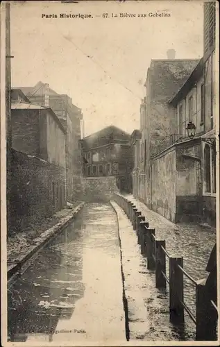 Ak Paris XIII., La Bievre aux Gobelins