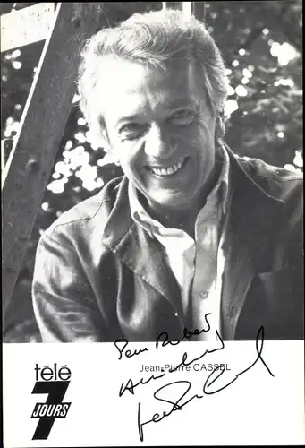 Ak Schauspieler Jean Pierre Cassel, Portrait, Autogramm