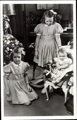 Ak Op Prinses Marijke&#39;s eerste verjaardag, Soestdijk 1948, Prinzessin Marijke, Geburtstag