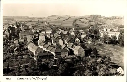 Ak Lauenstein Altenberg im Erzgebirge, Ortspanorama