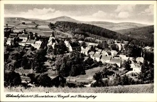 Ak Lauenstein Altenberg im Erzgebirge, Ortspanorama, Geisingberg