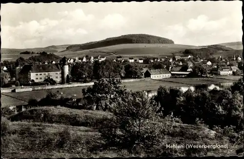 Ak Hehlen im Weserbergland, Totalansicht