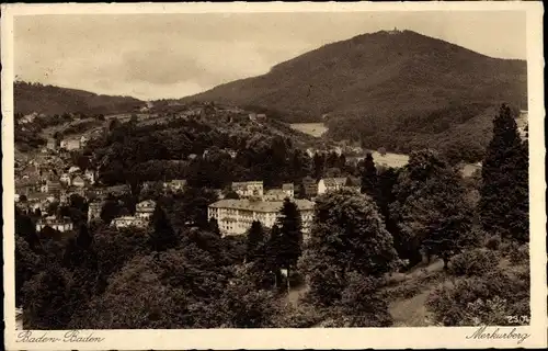 Ak Baden Baden am Schwarzwald, Merkurberg