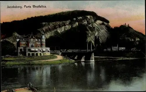 Ak Porta Westfalica an der Weser, Jacobsberg