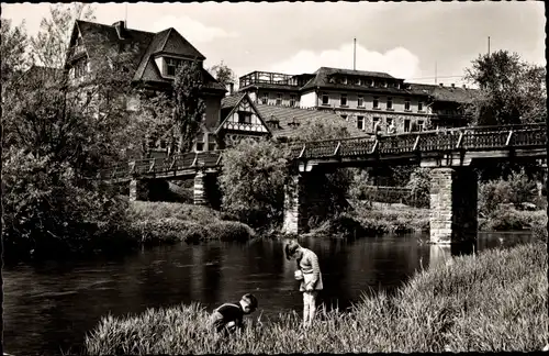 Ak Ahrweiler an der Ahr, Dr. v. Ehrenwall'ssche Kuranstalt, Brücke