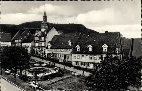 Ak Lautenthal Langelsheim, Marktplatz